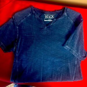 Buckle Black navy short sleeve shirt.